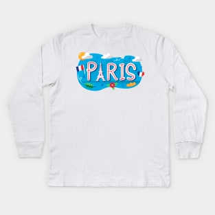 PARIS Kids Long Sleeve T-Shirt